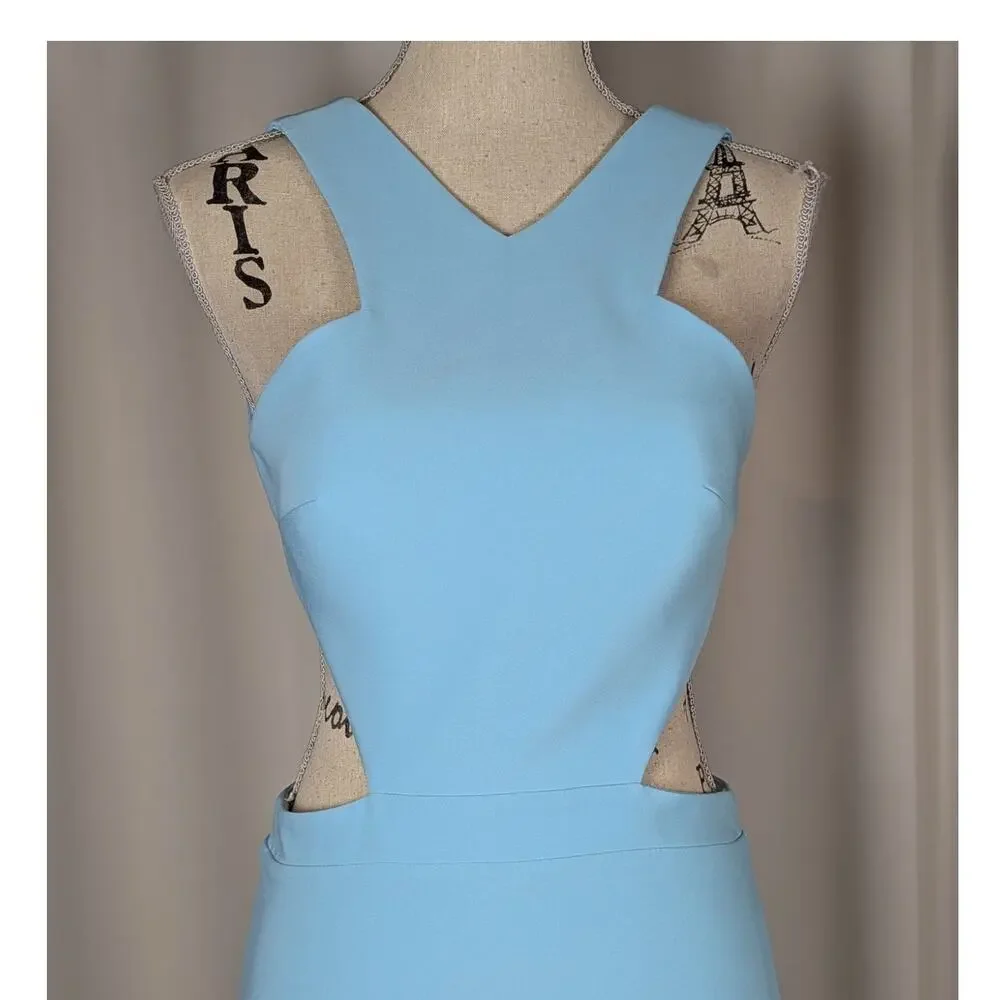 Backless Mermaid Evening Gown Cutout Bodycon Formal Dress 4